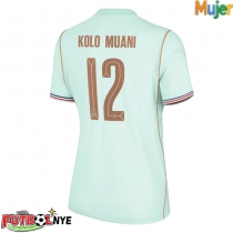 Camiseta Francia Randal Kolo Muani #12 Visitante Equipación para mujer Mundial 2026 manga corta